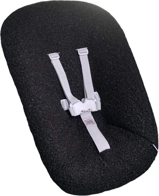 #02 newborn hoes, Teddy zwart Boucle, Stokke Tripp Trapp. Ook geschikt voor Kidsmill Up. van Ukje