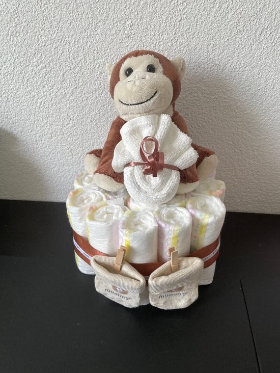 1-Laags Luiertaart Aap van $
