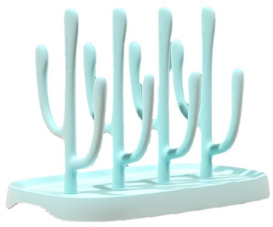 1 stuk blauwe cactus fles droogrek droogrek fles opslagrek afvoer baby waterbeker droogrek afneembaar fles waterbeker afvoerrek