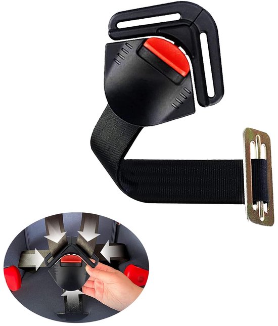 1 stuk - Veiligheidsgordel met vaste vergrendelingsgesp - verstelbare vijfpuntsgordel - Veiligheidsaccessoires voor kinderstoelen - voor kinderwagen, kinderstoel, autostoel van Merkloos