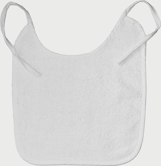 10 Slabbetjes wit (400gr/m²) van Funnies.