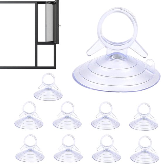 10 stuks zuignappen voor autoruiten - Zuignappen voor zonnekleppen - Herbruikbare zuignappen voor autoruiten voor badkamer, keuken en ramen van AutoStyle
