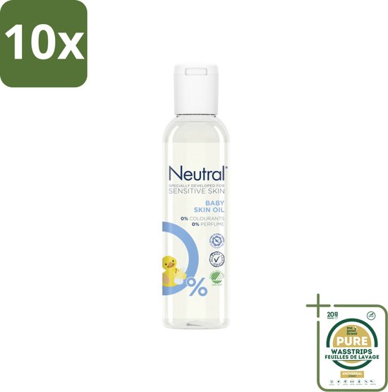 10 x Neutral - Baby Huidolie - Gevoelige huid - Parfumvrij - 150 ml - Grootverpakking - Babyhuidolie - Gevoelige Huid - Droge Huid - Hypoallergeen - Parfumvrij van Merkloos