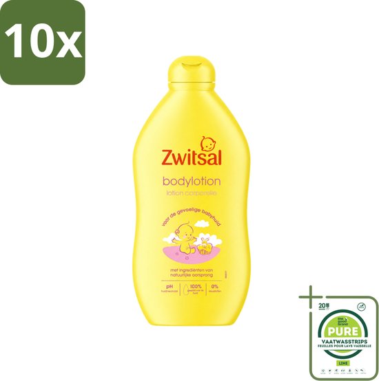 10 x Zwitsal - Babyverzorging - Bodylotion - Extra Verzorgend en Zacht - 400 ml - Grootverpakking - Vaatwasstrips - Babyhuid Verzorging - Zwitsal Bodylotion - Baby Bodylotion - Huid Verzorging - Hydraatatie