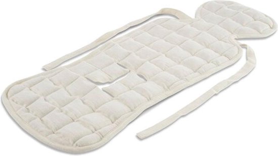 100% biologische-Inlegkussen universeel autostoel 9-18 kg- soft beige van Dooky