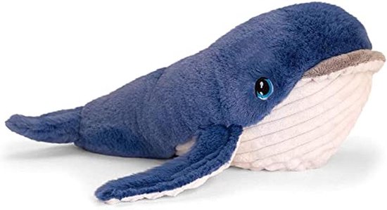 100% gerecycled pluche Eco-speelgoed (Walvis)