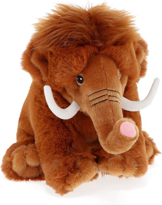 100% Gerecycled Pluche Mammoet Knuffel - Milieuvriendelijk Speelgoed 20 cm van Merkloos