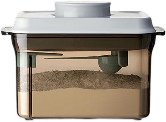 1000ml melkpoederdispenser - Draagbare melkpoederbewaardoos met maatschep - Verzegelde melkpoederdispenser - Melkpoedercontainer - Uitneembare eiwitpoederbewaardoos - Type B