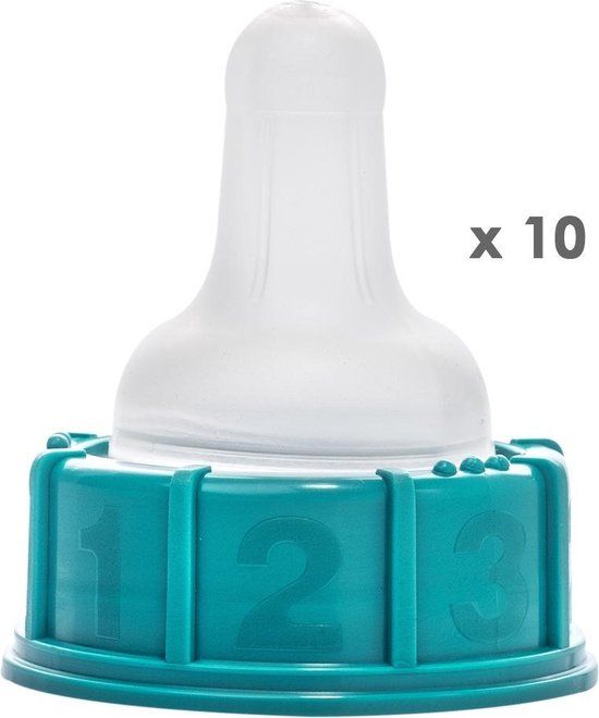 10x lekvrije Materni 1-2-3 spenen groen voor baby's >2,75 kg - slow flow