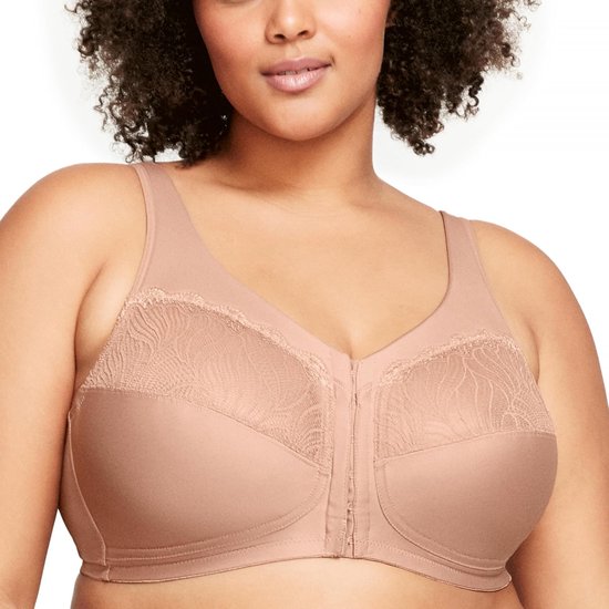 1210 MagicLift Beha met natuurlijke vorm voor vrouwen, grote maten, betere houding, zonder beugel., Cappuccino, 120C
