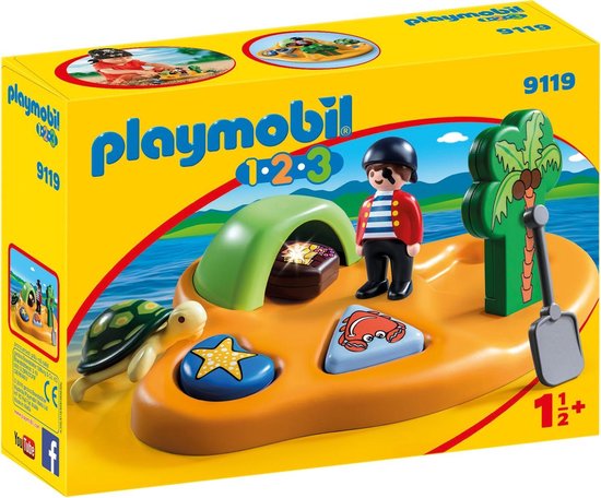 1.2.3 Pirateneiland / Ile de pirate van Playmobil