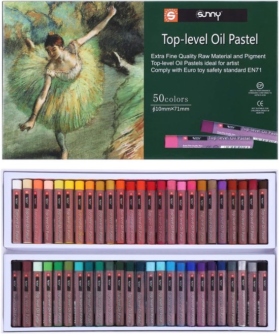 12/36/50 stuks, oliepastelkrijt, rond, zachte aquarelstiften, niet giftig, pastelkrijt, school, professionele waskrijt, set, waskrijt
