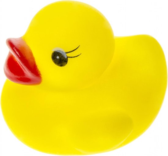 12x Badeend geel badspeelgoed 3 cm - Speelgoed - Badspeeltjes - Badeendjes van Geen merk