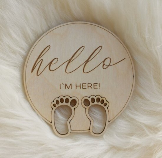 13 Houten Mijlpaalkaarten Baby - Babyshower cadeau - Kraamcadeau Jongen en meisje - milestone cards van COGGHTI