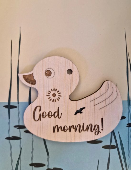 14 Houten Mijlpaalkaarten Baby - Babyshower cadeau - Kraamcadeau Jongen en meisje - milestone cards/ Duck van Joybies