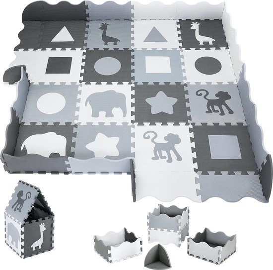 150 x 150 cm reukloze babymat voor kinderen - puzzelmat voor jongens en meisjes - educatieve speelmat van HakunaMaTaTa.