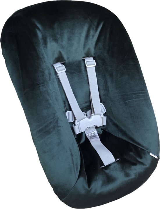 #17 Newborn hoes, Groen velours, Stokke Tripp Trapp. Ook geschikt voor Kidsmill Up. van Ukje