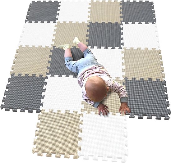 18 delijs Puzzelmat voor Baby's en Kinderen - 30x30 Speelmat met Kruipmat EVA Schuim Mat - speelmatten G301018-101110112 play mat baby van Gepetto's Workshop