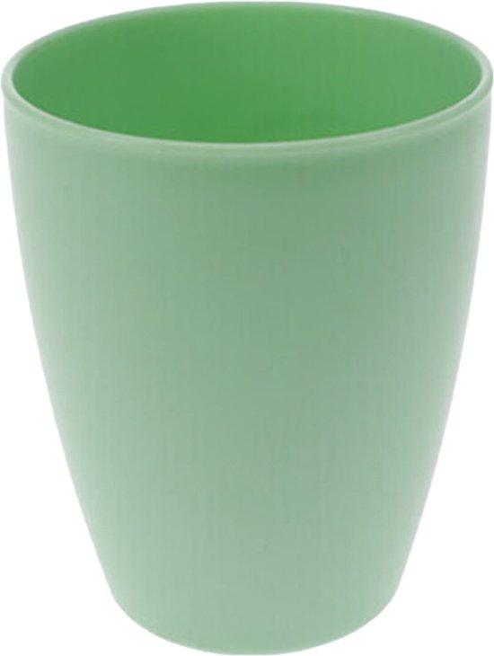 1x drinkbekers kunststof 340 ml groen - Limonade bekers - Campingservies/picknickservies van Perel