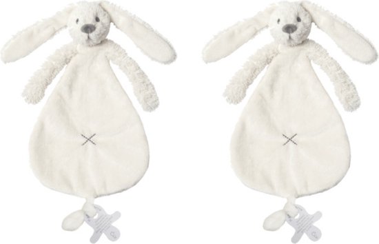 2 Happy Horse Richie Knuffeldoekjes - ivory - Baby cadeau - Kraamcadeau - Tuttle doekjes van Happy Horse