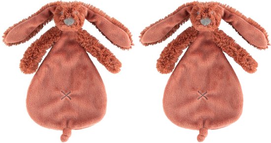 2 Happy Horse Richie Knuffeldoekjes - rusty - Baby cadeau - Kraamcadeau - Tuttle doekjes van Happy Horse