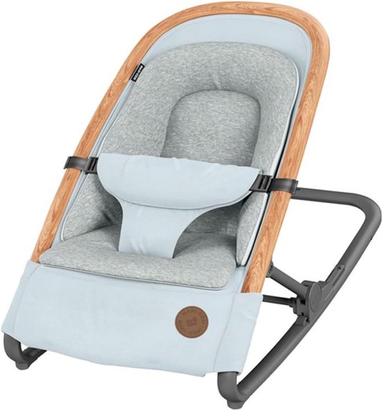 2-in-1 baby schommelstoel, lichtgewicht wipstoel met comfortabele zitverkleiner, 0 - 9 kg, Essential Grey (lichtgrijs) van Maxi-Cosi