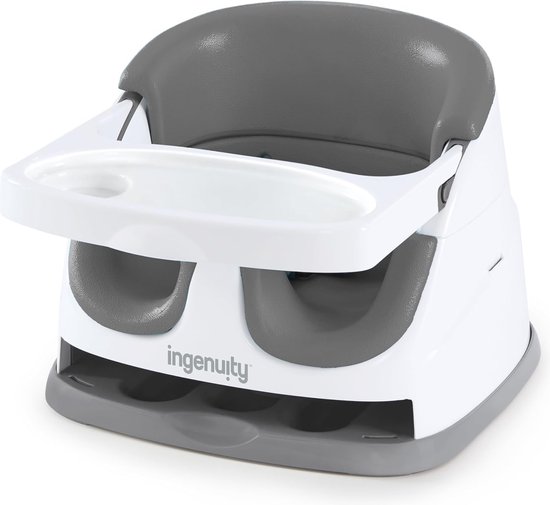 2-in-1 Baby Zitje voor Voeden en Spelen met Afneembaar Dienblad - Leisteen van INGENUITY