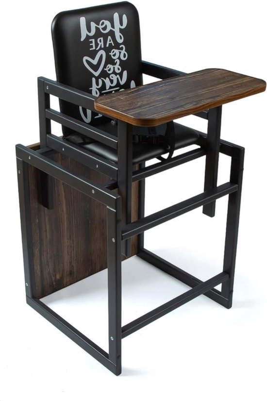 2-in-1 Kinderstoel - Inklapbaar en Omvormbaar Tot Tafel - Vanaf 6 Maanden van Merkloos