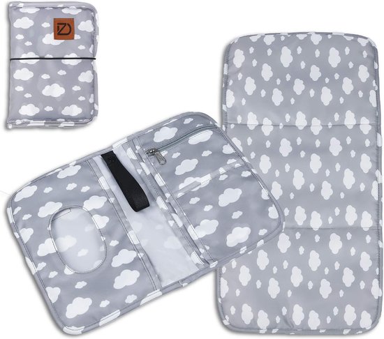 2-in-1 luiertas & aankleedkussen voor onderweg - waterdichte aankleedkussen incl. tas met vakken voor luiers, vochtige doekjes en meer van Apmour