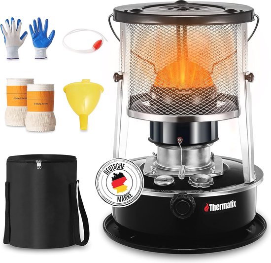 2-in-1 petroleumkachel voor binnenruimtes - compacte en energiezuinige verwarming voor camping, tuin en thuis van TecTake