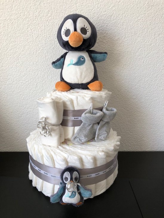 2-Laags Neutrale Luiertaart Nici Pinguin van NICI