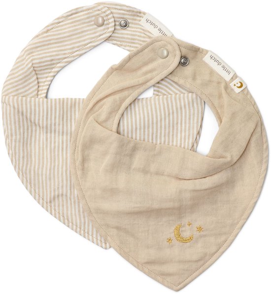 2-pack bandana slab - Beige - Essentials van Merkloos