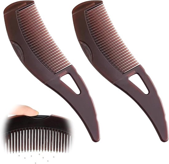 2 Pieces Energy Massage Dandruff Comb - Scalp Detox Comb for Effective Cleansing and Scalp Massage for Men and Women