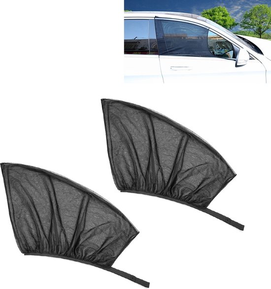 2 STKS Auto Voorruit Netto Garen Zonnebrandcrème Isolatie Venster Zonnescherm Cover, Size: 120 * 70 cm van Merkloos