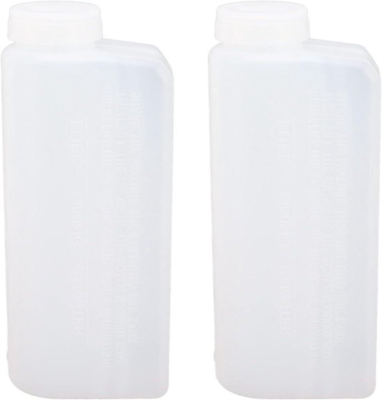 2 STKS Professionele Mengfles voor 2-Takt Brandstofmix, 600 ml - Voor Grasmaaier en Motor - Handige Olie Fles met Schaalverdeling.