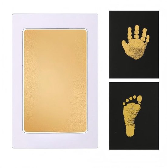 2 stuks Baby Handprint en Footprint Kit, Baby Handprint Inktpads met Clean-Touch, Inkless Print Kit Veilig Niet-giftig voor Baby Voeten en Handen, Pet Paw, Ritueel voor pasgeborenen, hand- en voetafdrukken van de baby, 6*9.5cm van Merkloos