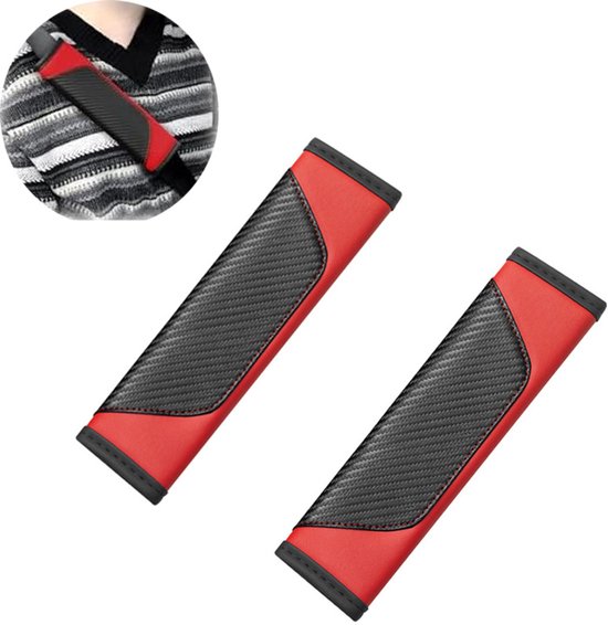2 stuks- Gordelhoezen-gordelbeschermer- gordelbeschermer kind- gordelhoes-gordelkussen- Gordel Hoes- Schouderhoezen- gordelhoes kind-gordelkussen-gordelhoezen voor volwassenen-gordelhoezen kind-Auto Gordelhoes-Auto Gordel Beschermer-Universele-23cm van Rovano