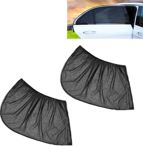2 stuks Luxe Zonneschermen Auto - Zonwering - UV Protectie - Protection - Zomer - Hitte - Koel – Zonder Zuignappen - Zijruit - Baby - Kind - Volwassenen Bescherming - Sunshade Car van Smart Car Shield