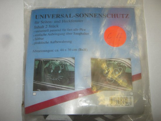 2 stuks Universele Autoruit Zonneschermen art c17 van Carpoint
