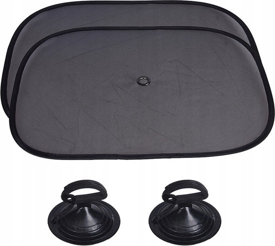 2 Stuks Zonnescherm Auto - UV Protectie - 44 x 38.5 cm - Inclusief zuignappen van $