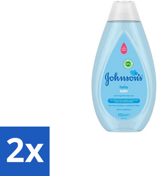 2 x Johnson’s Baby – Badolie – Pure & Gentle – 500 ml - Babybadolie - Babyhuid - Hydratatie - Zachte Reiniging - Hypoallergeen van Johnson's