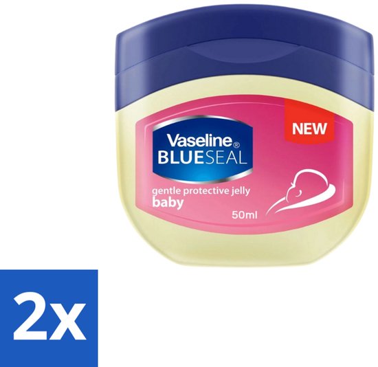 2 x Vaseline Baby – Beschermende Jelly – Blue Seal Gentle Protective – 100 ml - Babyhuid Bescherming - Luieruitslag Voorkomen - Droge Huid Herstellen - Huidbarrière Beschermen - Vocht Behouden van Merkloos