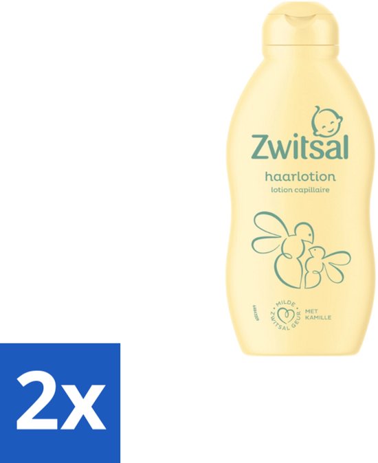 2 x Zwitsal Haarlotion Baby 200 ml - Babyhaar Verzorging - Babyhaar Lotion - Leave-in Haarlotion - Babyhaar Kammen - Babyhaar Bescherming van Merkloos