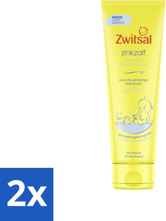 2 x Zwitsal Zinkzalf 100 ml - Babyhuid - Luieruitslag - Zinkzalf - Babyverzorging - Gevoelige Huid