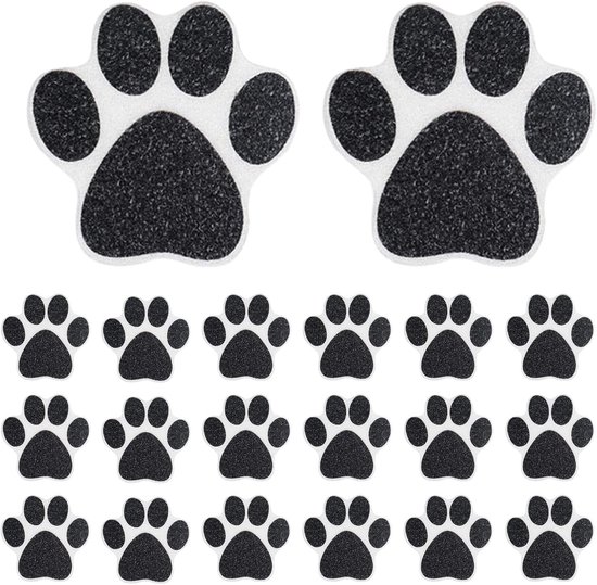 20 Stuks Antislip Douche Stickers Hondenpoot Vorm Veiligheidsstickers Voor Badkamer Bad En Douche Ouderen Senioren Baby Peuter Kinderen van Merkloos
