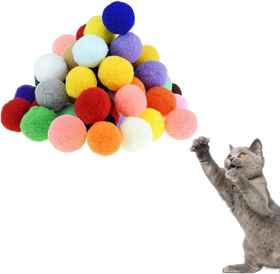 20 Stuks Zachte Vilten Ballen voor Katten 5 cm van Merkloos