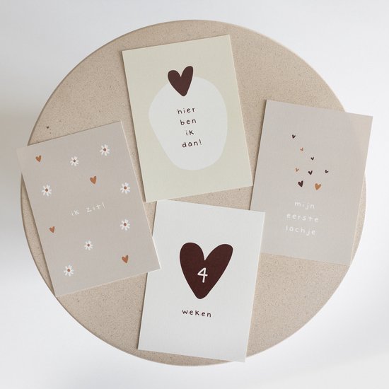 20x hippe baby mijlpaalkaartjes (A6 formaat) - milestone baby cards - cadeau zwangerschap - kado zwangerschap - babyshower cadeau - hoera zwanger - zwangerschapsverlof - kraamcadeaus - mijlpaalkaarten baby - baby kado - baby cadeau van JOYINBALANCE