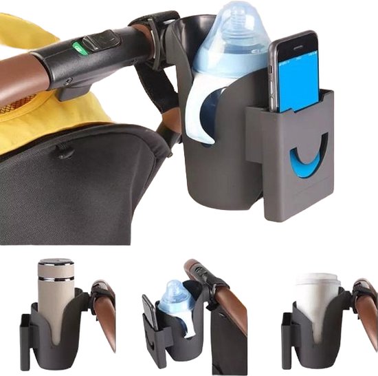 2.1 bekerhouder & telefoonhouder voor fiets & kinderwagen - bekerhouder kinderwagen van OpberGenius