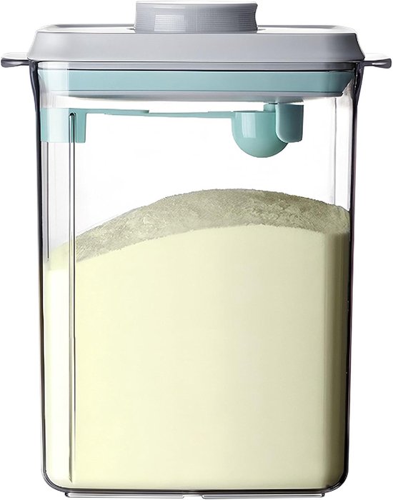 2300ml melkpoederdispenser - Draagbare melkpoederbewaardoos met maatschepje - Verzegelde melkpoederdispenser - Melkpoedercontainer - Uitneembare eiwitpoederbewaardoos - Type A
