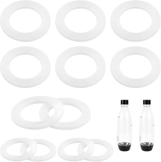 24 stuks Siliconen O-Ringen voor Sodastream en PET-Flessen - Vervangende Pakkingen voor Afdichting - Compatibel met Verschillende Flessen